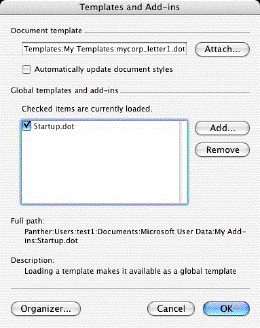 Microsoft Word Global Template Normal