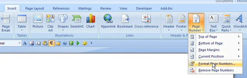 how to change header in word 2003 for different pages